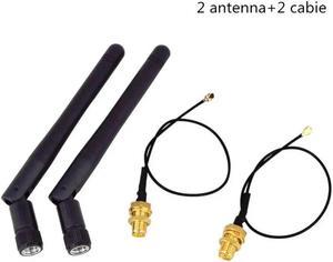 FOR 2.4GHz 3dBi WiFi 2.4g Antenna Aerial RP-SMA Male router PCI U.FL IPX to RP SMA Male Pigtail Cable ESP8266 ESP32