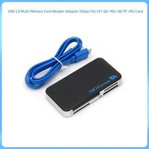 FOR 6 in 1 Multi USB 3.0 Compact Flash Memory Card Reader Adapter 5Gbps for CF SD MS XD TF M2 SDXC Micro SDHC