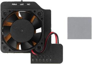 FOR Mini Fan for Pi 4 Mini PWN Speed Adjustable Cooling Fan with Pure Copper Metal Base Radiator for RPi