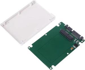 FOR 1.8 Micro SATA 16 SSD To 2.5 SATA 22Pin HDD Adapter Converter With Case