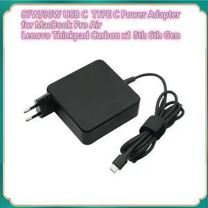 FOR 87W/90W USB C Power Adapter Type C Power Delivery PD Wall for Book Pro Air 2018 s with USB C