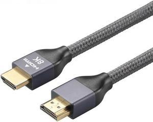 FOR 8K HDMI-compatib Cable Ultra HD High Speed 48Gbps 120hz Cord Gold Connectors Nylon Braided Compatible for