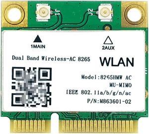 FOR 8265 8265HMW 802.11n 876Mbps Dual Band Half Mini PCie AC WiFi Card BT-compatible 4.2 for