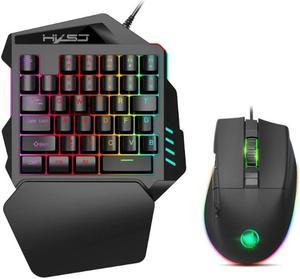 FOR 1 Luminous Gaming Keyboard Mouse for WIN Games Single