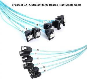 FOR High Speed 6 Ports SATA 7p to 6 Ports SATA 90 Degree Right Angle Cable for Servers