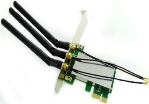 FOR MINI PCI-E to PCI Express WLAN adapter 3 antenna wifi PC Card