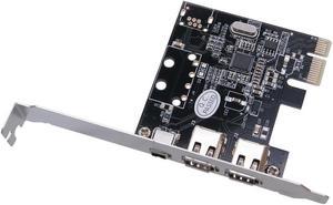 FOR PCI-E 1X to 1394 Card 3 Port DV HD Video Capture Card pcie to 1394a 1394b 6pin VT6315N