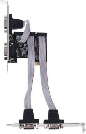 FOR PCIe 4 Ports Serial Add on Card Multi RS232 DB9 COM Expansion Adapter Converter 99100 set