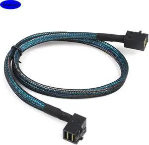 FOR MINI SAS HD SFF-8643 to 90 degree MINI SAS SFF-8643 server connection Cable