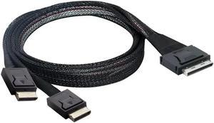 FOR High-Speed PCIE SAS Cable SFF-8611 8I to l Two SFF 8611 4I for Servers