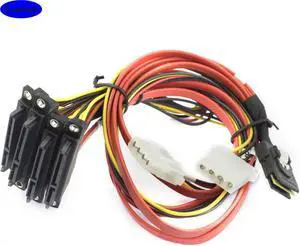 FOR MINI SAS SFF-8087 to 4 Ports SATA 22P female connection cable For Server
