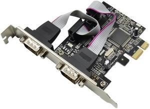 FOR DB9 RS232 Serial card 2 Serial Port PCIe Dual Serial Expansion Card MCS9901 2 Port Industrial 2 Ports COM RS-232 to Pci-e