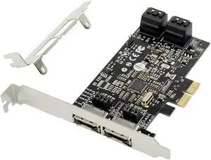 FOR PCIe To 4 Port SATA III 6G +2 Port esata RAID Controller card 88SE9230 set pcie to 4 port sata3.0 adapter card