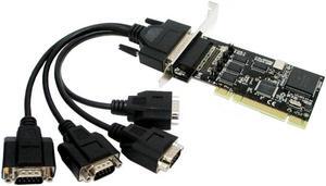 FOR MCS9865 PCI to serial card RS-232 serial port expansion cards (4) 9-pin com RS232 port integrated