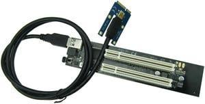 FOR Half-size Full-size Mini PCIe To 2 PCI 32bit slots adapter mini pci-e card for PCI Sound Card Network card graphics card