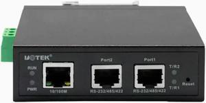 FOR 10/100M TCP/IP RJ45 to 2 Ports RS232/RS485/RS422 Serial Device Server RS-232/485/422 Converter Industrial communication UT-6312C