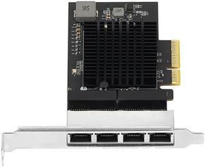 FOR 4 Ports PCIe 2.5 RJ45 Lan 2X 10/100/1000/2500Mbps 8125b Quad Port Server Network Card 2.5G Ethernet