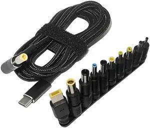 FOR 100W Type C Laptop Power Adapter Connector Plug USB Type C To Universal Laptop Jack Charging Cable Cord 1.8M FOR 100W Type C Laptop Power Adapter Connector Plug USB Type C To Universal Laptop Jack Charging Cable Cord 1.8M