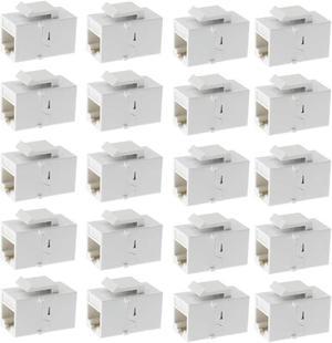 FOR Ethernet Coupler 20Pack Cat6 RJ45 Jack Inline Female Connectors