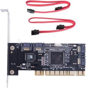 FOR 4 Ports PCI SATA Raid Controller Internal Expansion Card With Two Sata Cables For Desktop PC,Support SATA Hard Drive