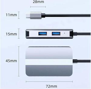 FOR Type C USB HUB Station Splitter USB-C To USB HUB USB3.0 USB2.0 RJ45 SD TF Card Reader for Laptop