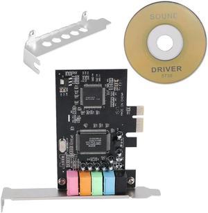 FOR PCIe Sound Card 5.1 PCI Express Surround Card 3D Stereo Audio with High Sound Performance PC Sound Card 8738 Chip