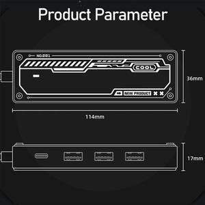 FOR 5 in 1 USB 3.0 Hub ing Station USB Adapter with USB2.0X2 USB3.0 PD100W USB-C 4K@30Hz for PC Laptop Mobile Phone