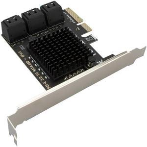 FOR PCIE 6 Ports To SATA Card PCI-E 4X Cards PCI Express To SATA 3.0 SATA I 6Gbps PCIE X4 Expansion Adapter Boards