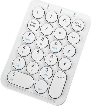 FOR Number Pad Numeric Keypad Round Keycaps Numpad 22 Keys Rechargeable Number Keyboard