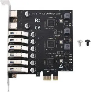 FOR Portable Desktop USB 3.2 Expansion Card 8-Port SATA Adapter Card Pci-E To USB 3.2 Type C Riser Card Accessory Kit