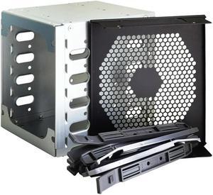 FOR Large Capacity HDD Hard Drive Cage Rack 5.25 Inch To 5X 3.5 Inch SAS SATA Hard Drive Disk Tray For Computer Accessories