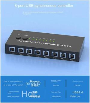 FOR USB K/M Synchronous Controller KVM Switch Multiple Computers Share 1 Set Of Mouse And Keyboard