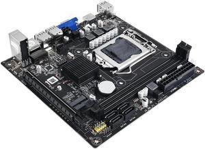 FOR H61S Computer Motherboard LGA 1155 2XDDR3 Slots Up to 16G PCI-E 16X 100M Ethernet ITX H61 Desktop Motherboard