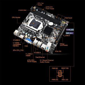 FOR H61 Desktop Motherboard H61ME LGA1155 2XDDR3 Slots Up to 16G NVME M.2 WIFI M.2 PCI-E16X ITX H61-ME Computer Motherboard