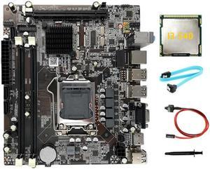 FOR H55 Motherboard LGA1156 Supports I3 530 I5 760 Series CPU DDR3 Memory +I3 540 CPU+SATA Cable+Switch Cable+Thermal Grease