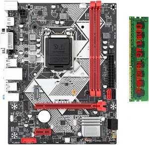 FOR B75-H Desktop Motherboard with 1X DDR3 1600MHz 4G RAM LGA 1155 for I3 I5 I7 CPU USB 3.0 SATA 3.0 Support Up to 16GB