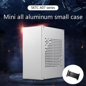 FOR A07 Mini ITX Computer Case Chassis HTPC Host Case USB3.0 ITX Enclosure with Graphics Card Extension Cable