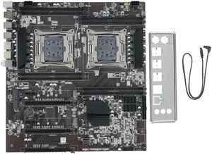 FOR X99 Dual-Socket Motherboard Mining Motherboard LGA 2011-3 Dual CPU DDR4 Memory Slot PCI-E 16X SATA2.0 NVME M.2 Interface