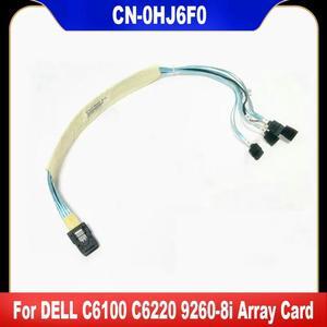 FOR 0HJ6F0 FOR C6100 C6220 Mini-SAS To 4X SATA Cable Mini SAS To 4 SAS FOR 9260-8i Array Card HJ6F0 CN-0HJ6F0