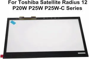 FOR Radius 12 P20W P25W P25W-C2300 P25W-C2302 P25W-C2304 P20W-C10K P20w-C-10D Screen Digitizer Glass