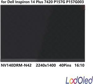 FOR 14.0 16:10 2240x1400 NV140DRM-N42 LCD Screen IPS Display Panel for 14 Plus 7420 P157G P157G003 40pins