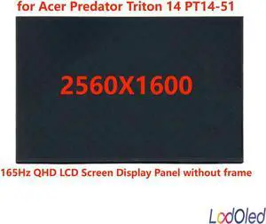 FOR 14.0 165Hz QHD LCD Screen Display Panel Matrix for Predator Triton 14 PT14-51 2560X1600 40pins