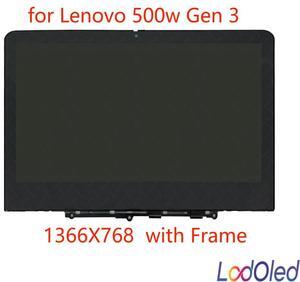 FOR 11.6 IPS for 500w Gen 3 82J3000DGE 82J3000KGE LCD Display Screen Digitizer Assembly With Frame 1366X768 30 Pins
