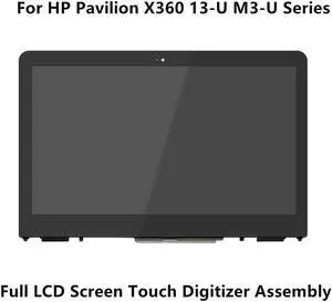FOR 13.3 For 13-U M3-U Series 30pin LCD Screen Display Glass Digitizer Panel Assembly+Frame+Controller Board