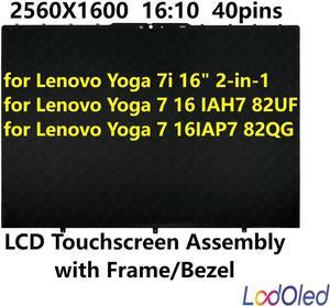 FOR 16.0 2.5K QHD B160QAN02.W NE160QDM-N63 for 7 16 LCD screen Digitizer IPS Assembly W/Frame 2560X1600 40pins