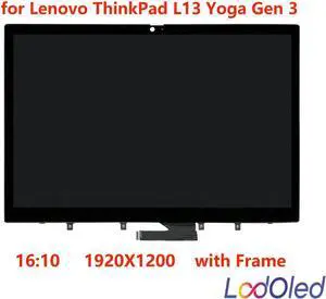 FOR 13.3 IPS LED LCD Screen Assembly with Frame for L13 Gen 3 21BB0066US 1920X1200 30 Pins 60hz