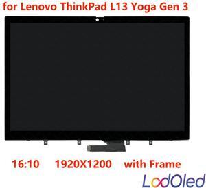 FOR 13.3 IPS LED LCD Screen Assembly with Frame for L13 Gen 3 21BB 21BC 1920X1200 30 Pins 60 Hz