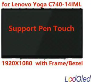 FOR 14.0 FHD IPS for C740-14IML 81TC000JUS 81TC003LUS 81TC000JUS LCD Screen Digitizer Glass Assembly 1920X1080
