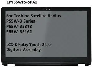 FOR 15.6 For Radius P55W-B Series P55W-B5162 FHD LCD Screen Display Glass Digitizer Assembly+Bezel 60 Hz