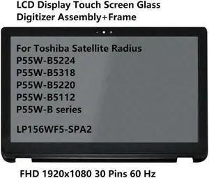FOR LCD Display Screen Glass Digitizer Assembly+Frame For Radius P55W-B5224 P55W-B5318 P55W-B5220 P55W-B5112